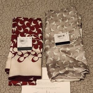 **SOLD**Coach Silk Scarves